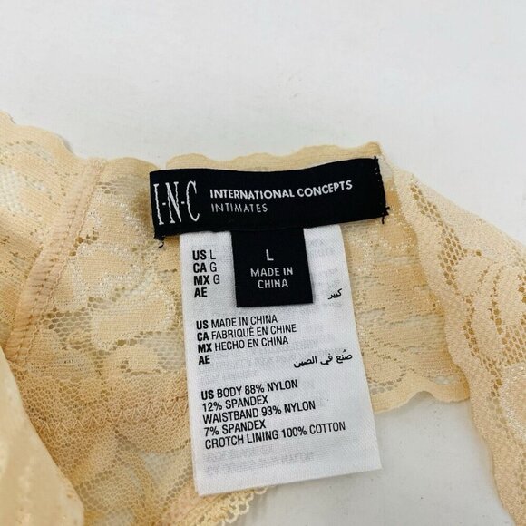 INC International Concepts Womes Size Large Lace Thong Underwear Panty 2683 - Picture 6 of 7